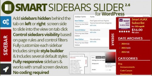 WordPress sliding sidebar